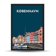 København-plakat + Ramme