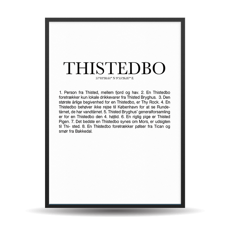 Thistedbo Plakat