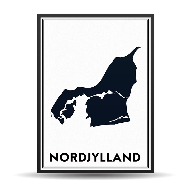 NORDJYLLAND-omrids + Ramme