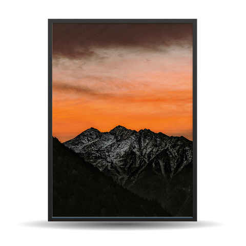 Orange Sunset Landscape