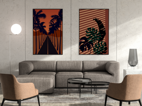 Sunset Palms #4