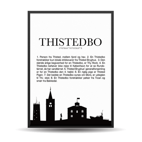 Thistedbo Plakat m. Motiv