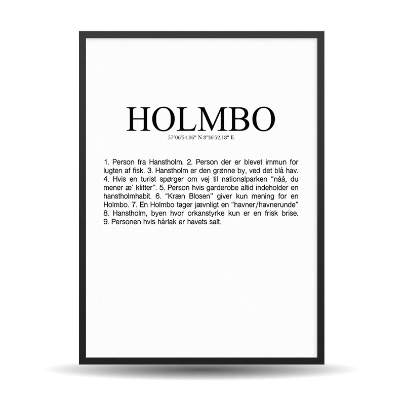 Holmbo Plakat