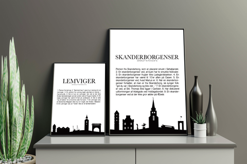 Skanderborgenser Plakat m. Motiv