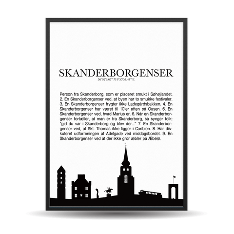 Skanderborgenser Plakat m. Motiv