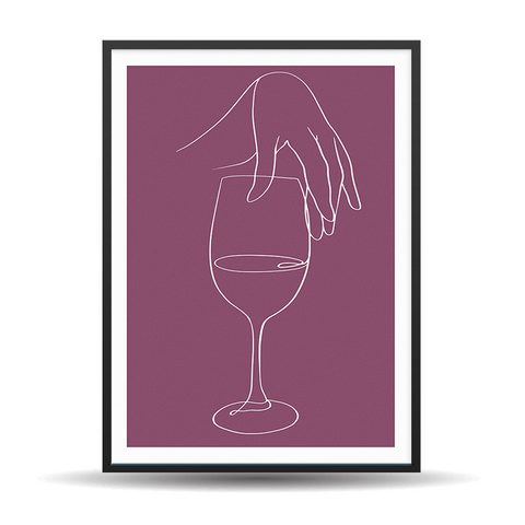 Line Art Wine Nr. 7