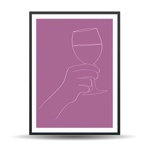 Line Art Wine Nr. 9